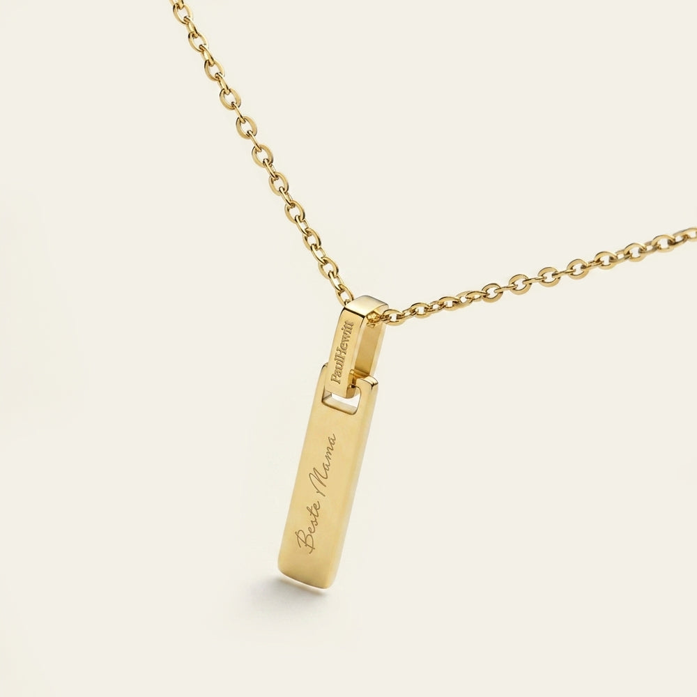 Bar Halskette Gold