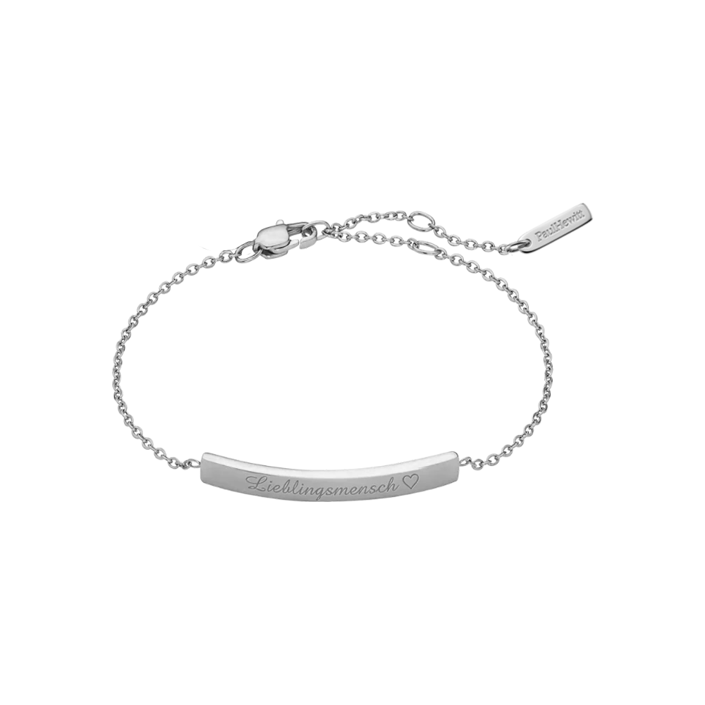 Slim Bar Armkette Silber