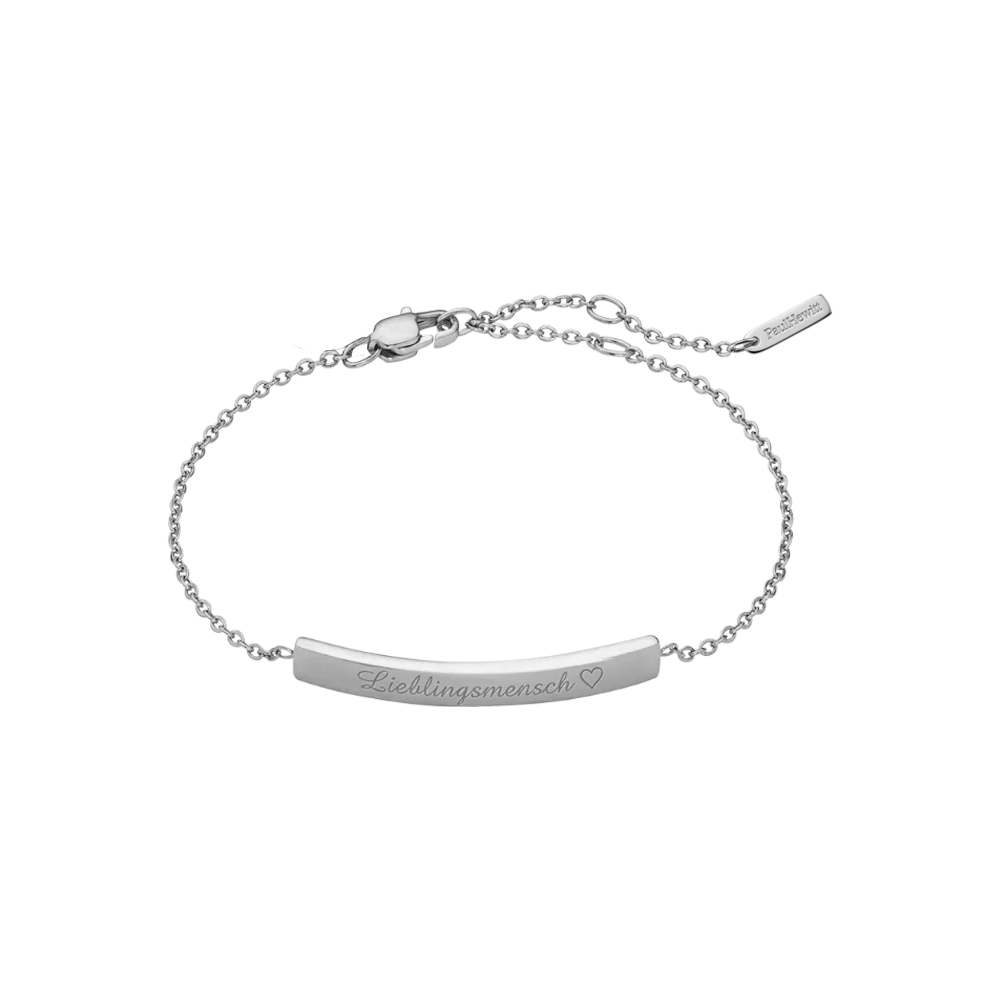 Slim Bar Armkette Silber