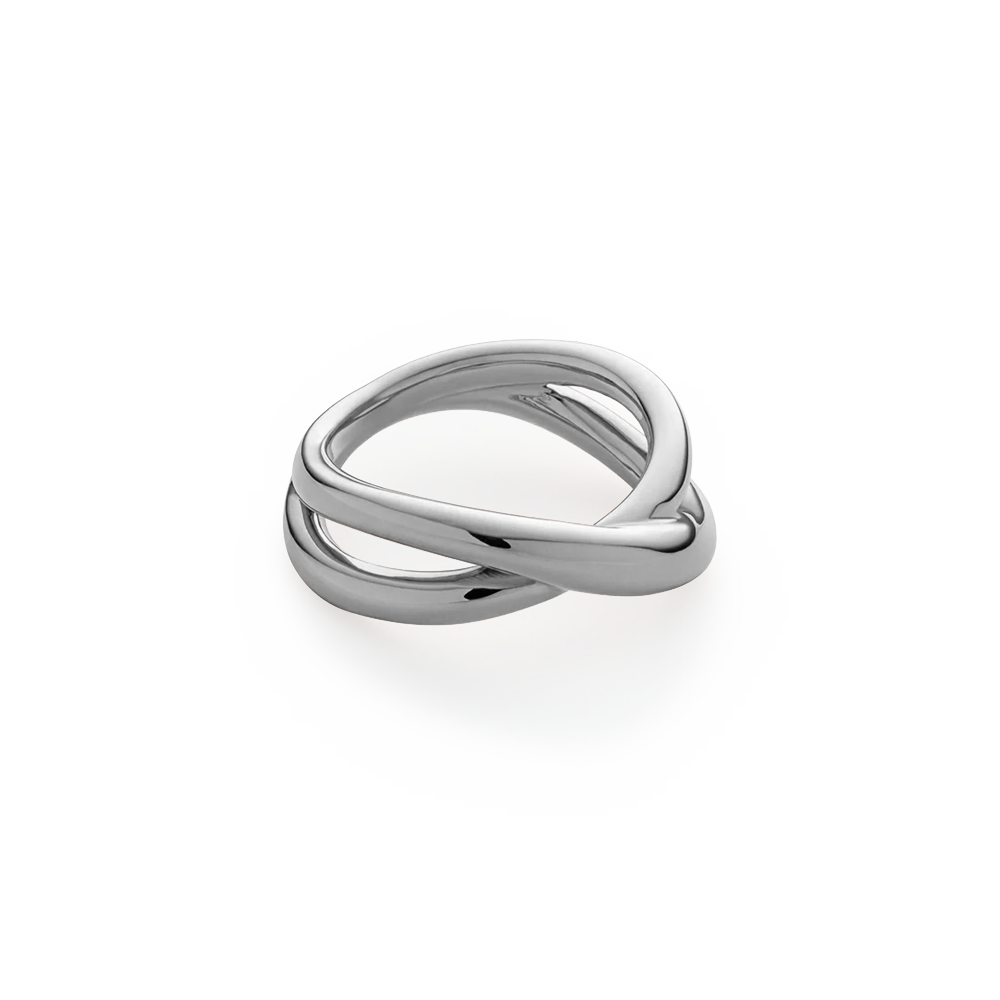 Waves Twisted Ring Silver