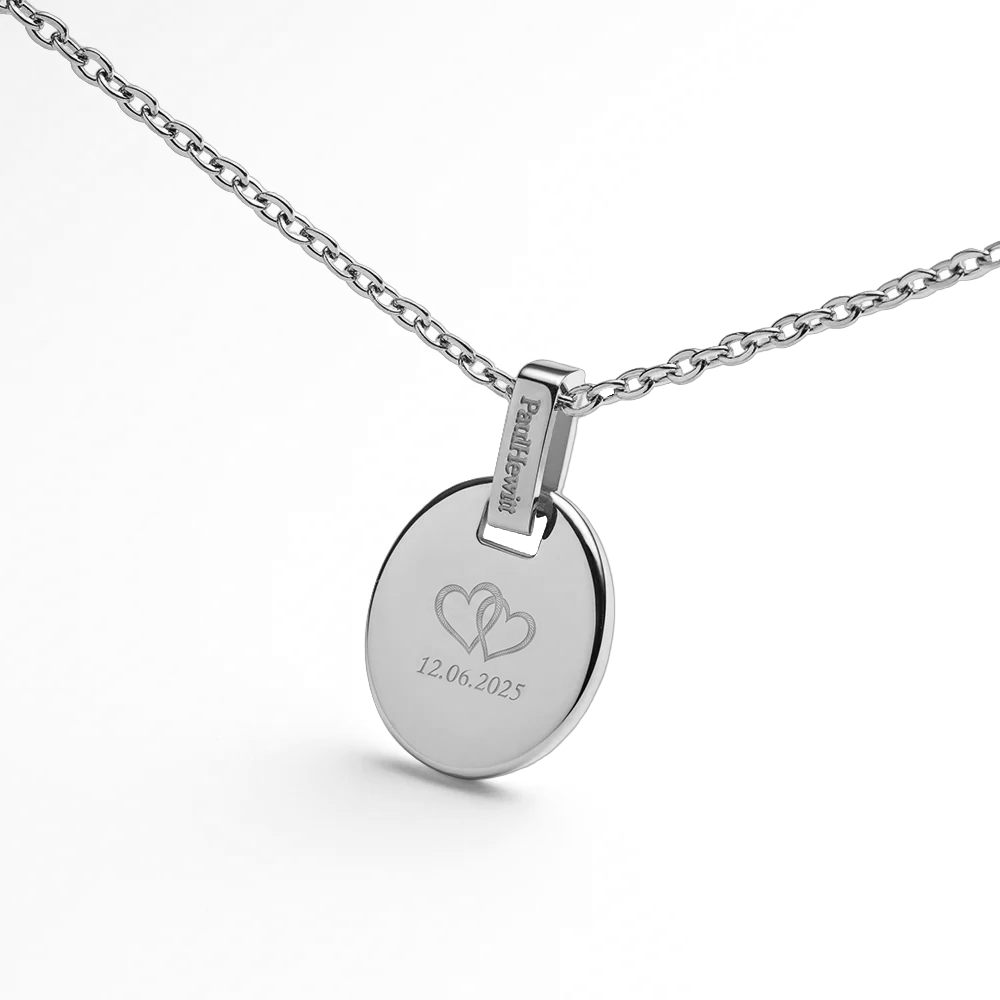 Oval Necklace Silver