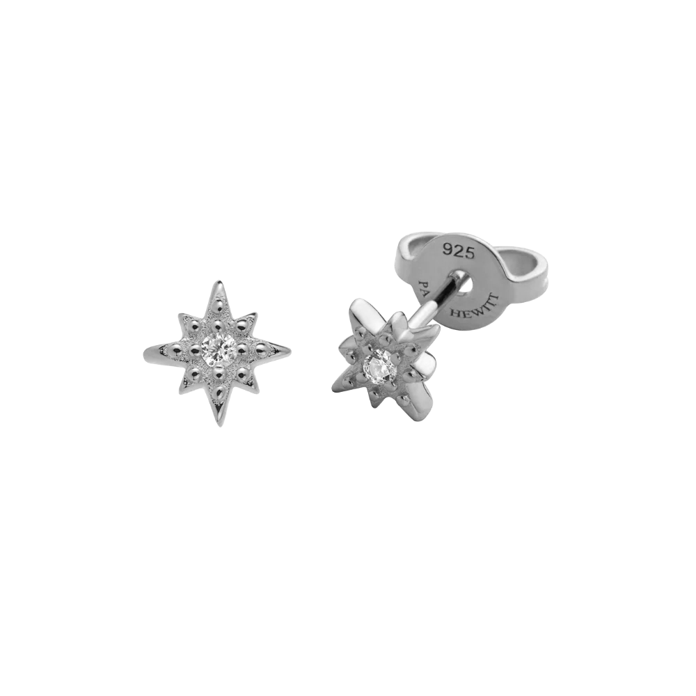 Windrose Mono Earring Silver