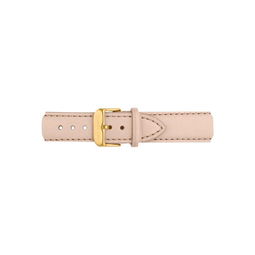Leder Uhrenarmband Gold Hazelnut 20 mm