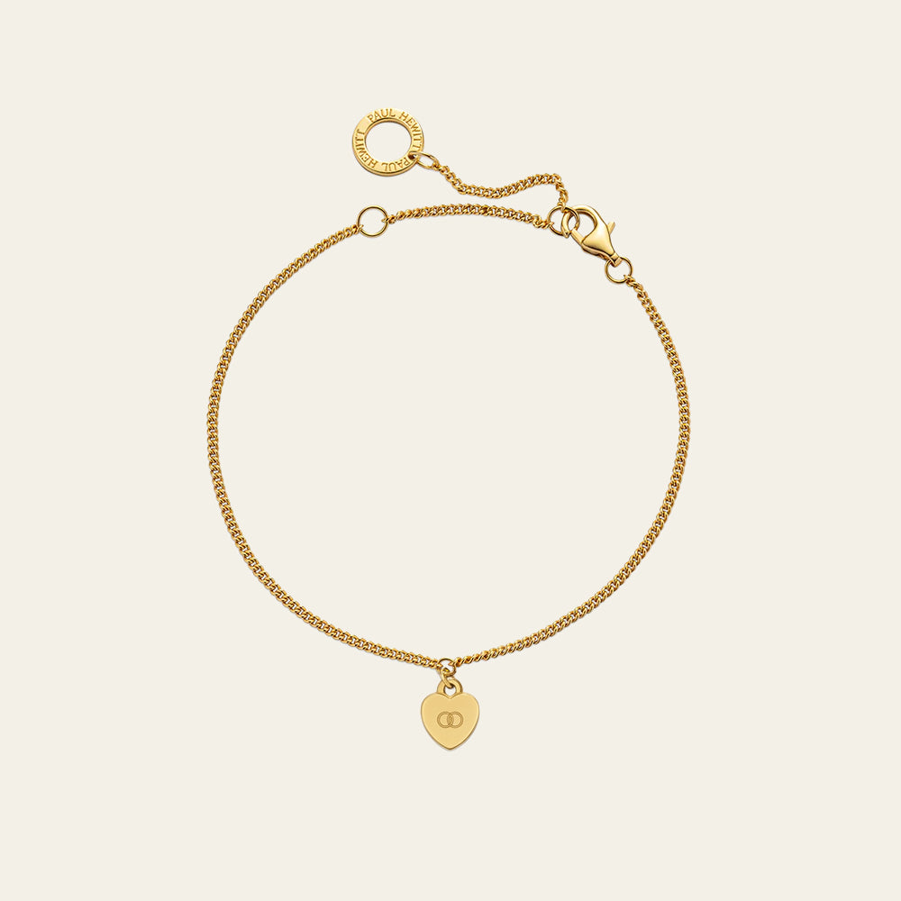 Ocean Heart Bracelet Gold