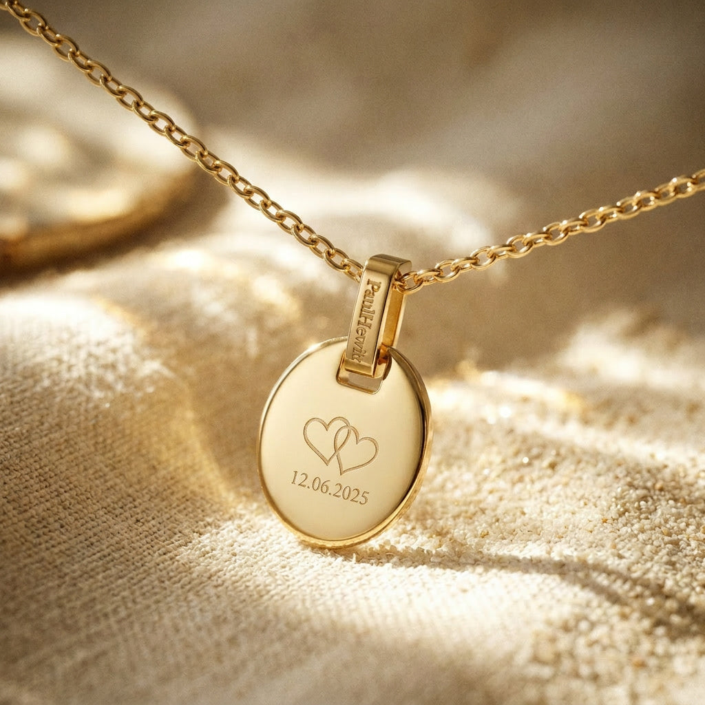 Oval Halskette Gold
