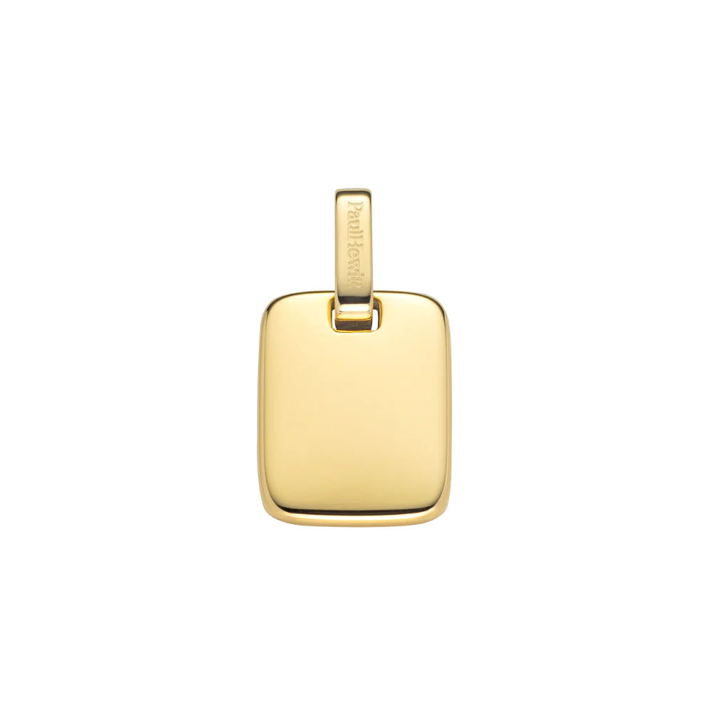 Plate Pendant Gold