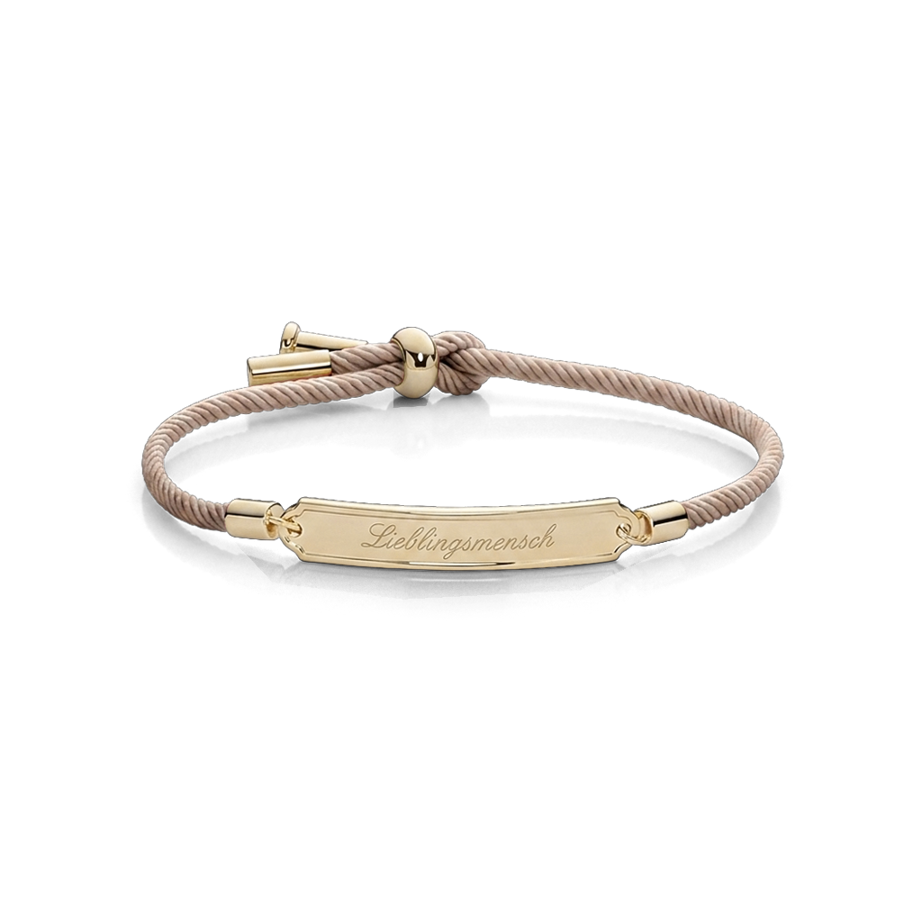 Vitamin Sea Engraved Bracelet Gold Sand