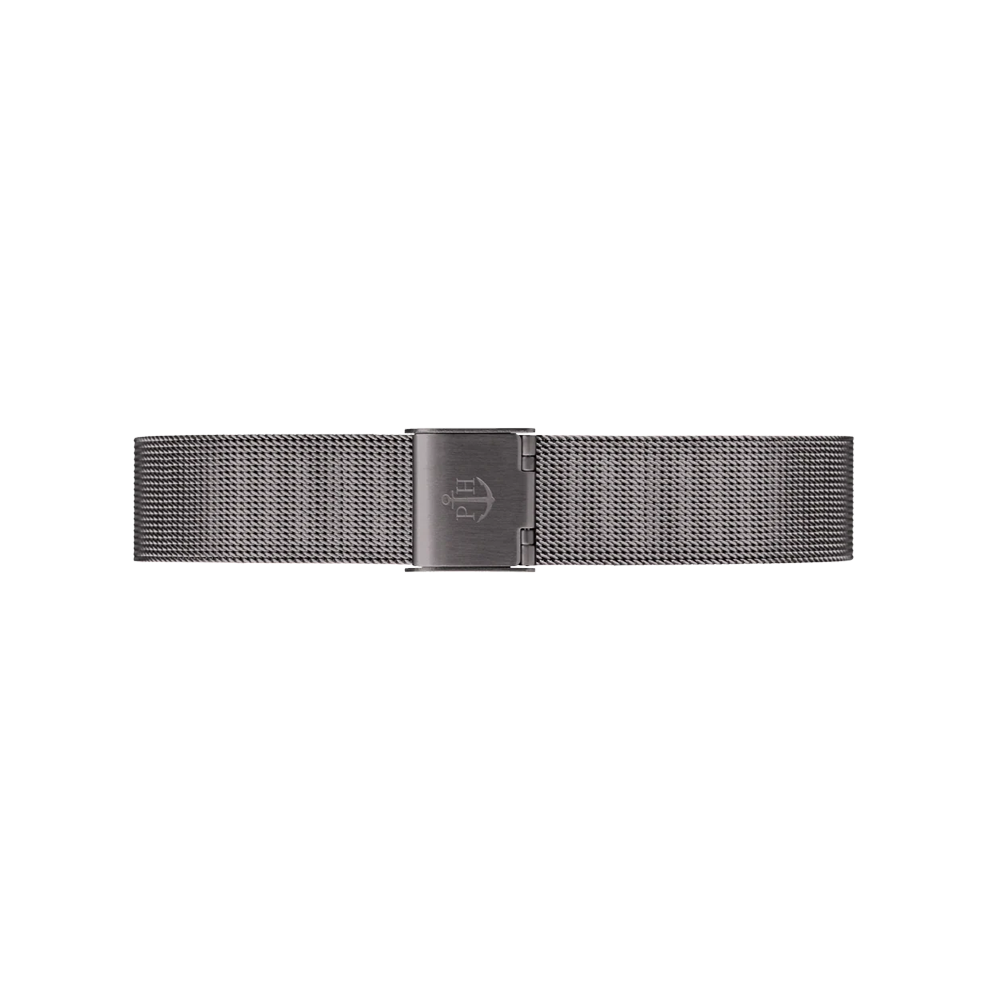 Mesh Uhrenarmband Grey Metallic 16 mm