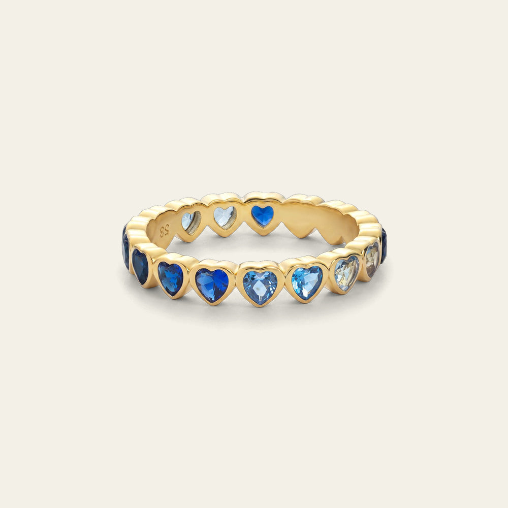 Heart of the Sea Rainbow Bague Or
