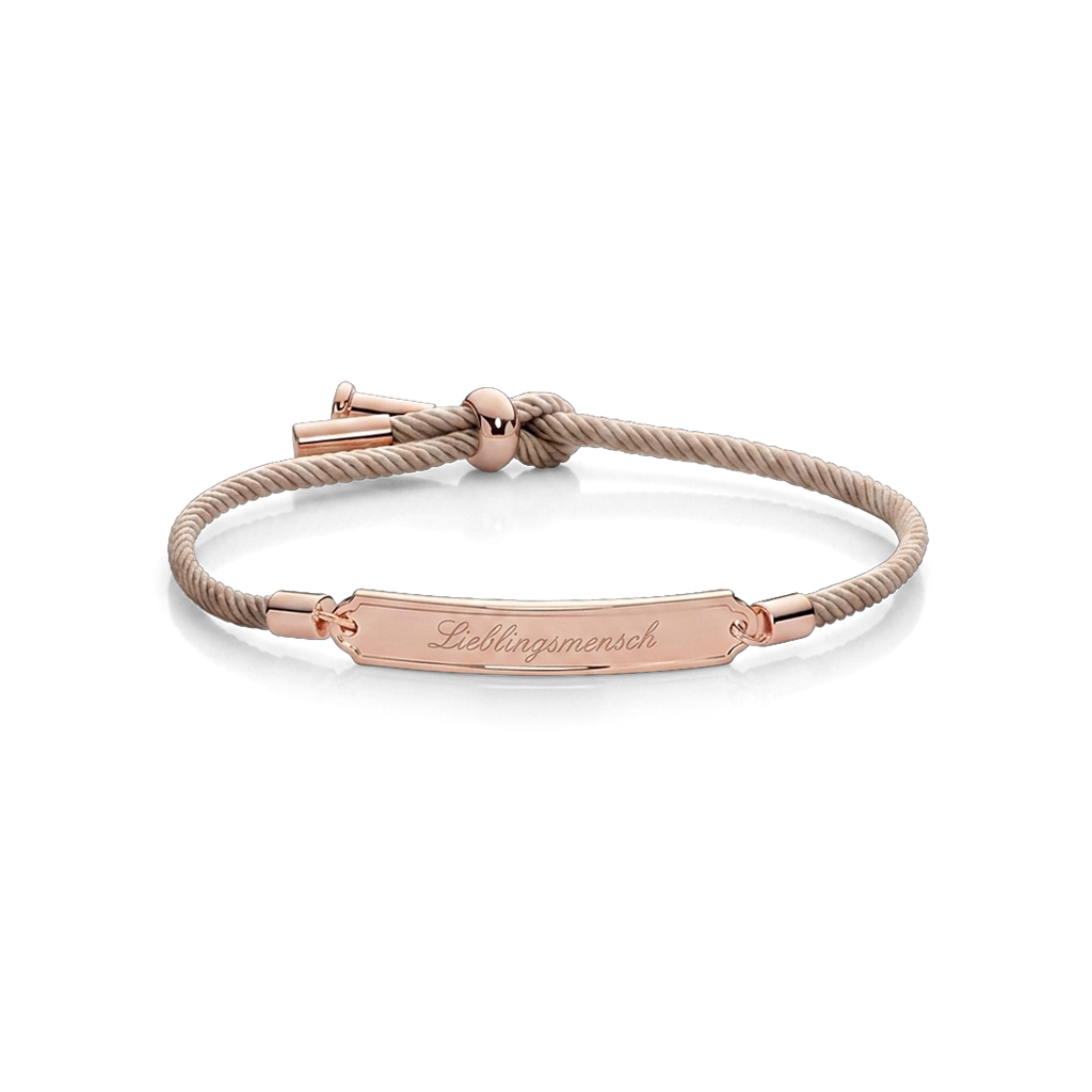 Vitamin Sea engraved bracelet rose gold sand
