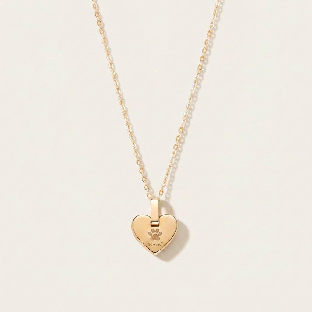 Heart Necklace Gold