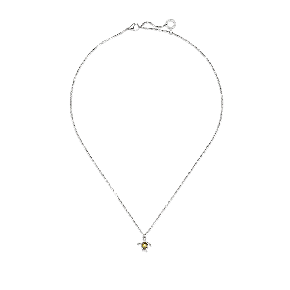 Turtle Mono Halskette Silber
