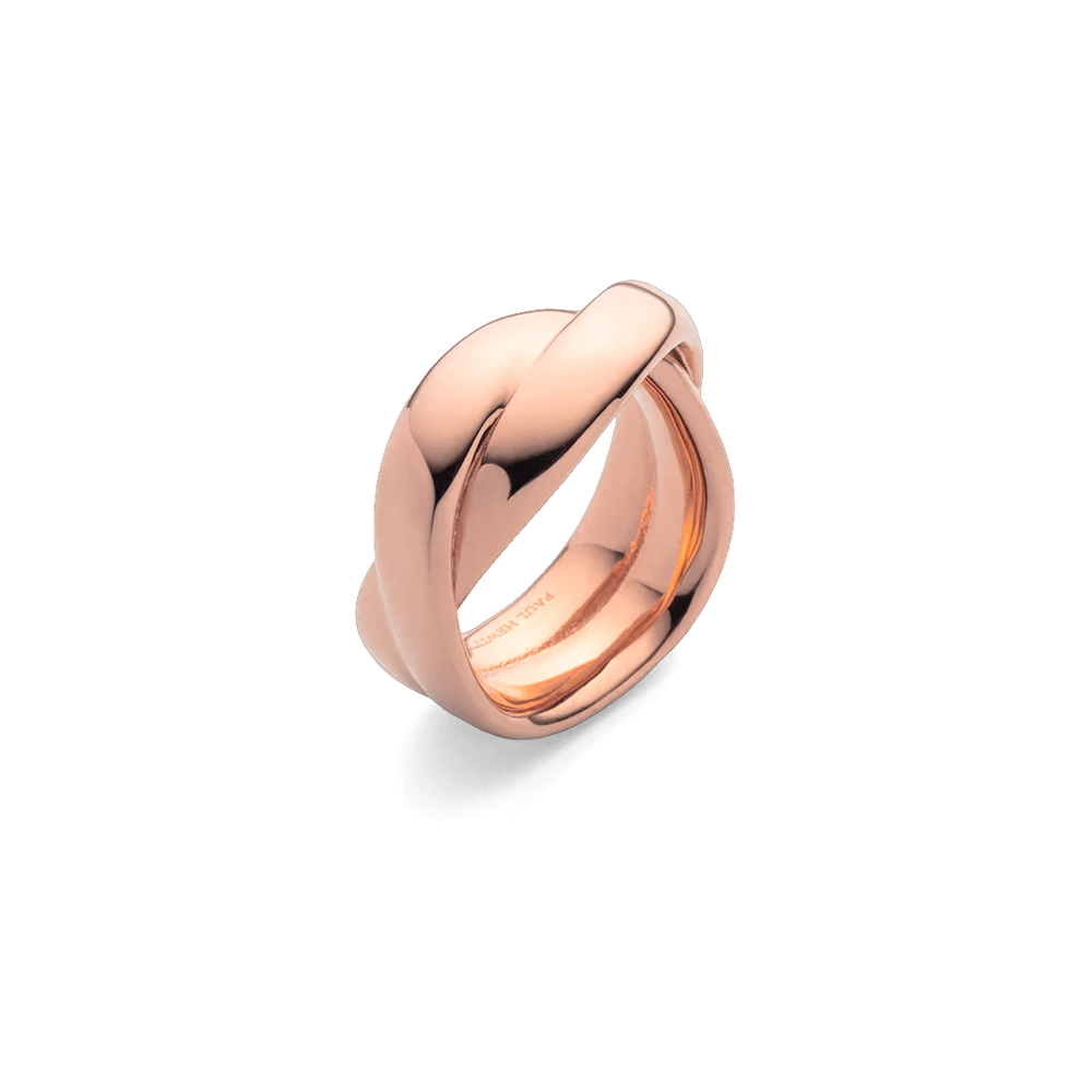 Waves Duo Ring Roségold