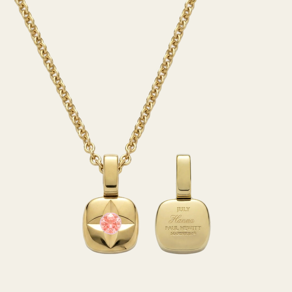 Birthstone July Halskette Gold