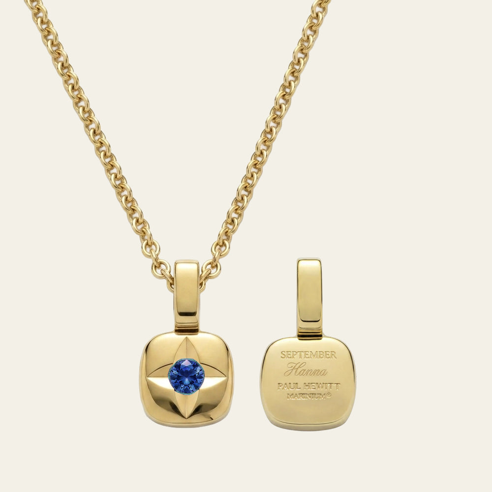 Birthstone September Collier Or