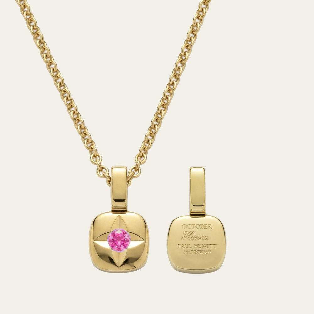 Birthstone October Collier Or