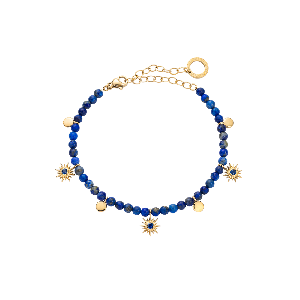 Aurora Azure Armkette Gold