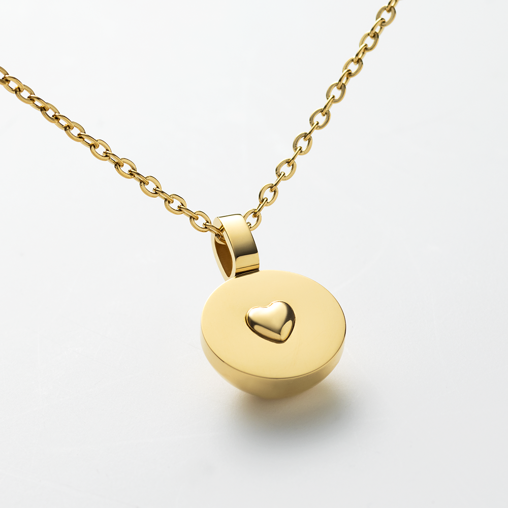 Set Hemisphere Pendant Mama and Necklace Gold