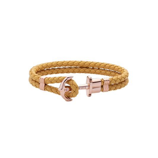 Bracelet ancre Phrep or rose Canari