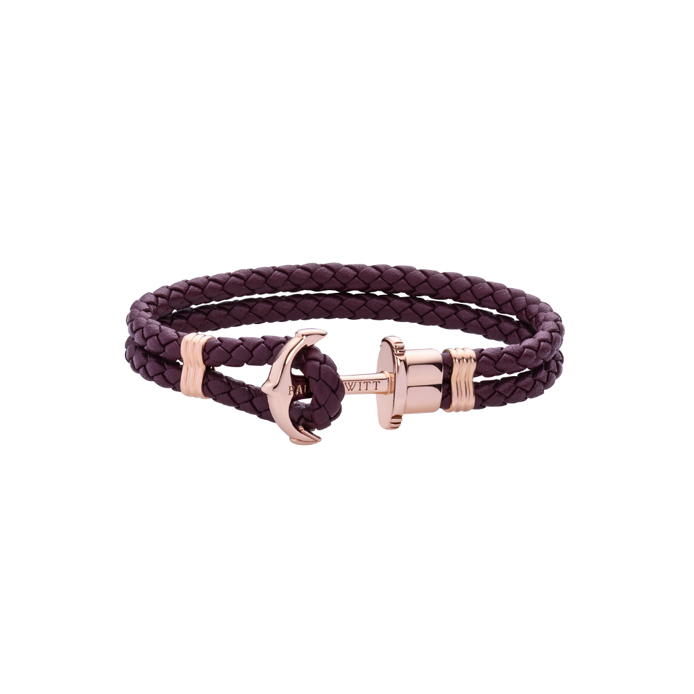 Ankerarmband Phrep Roségold Dark Mauve