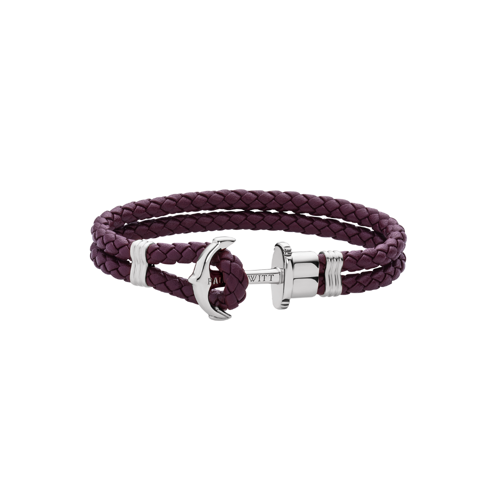 Ankerarmband Phrep Silber Dark Mauve