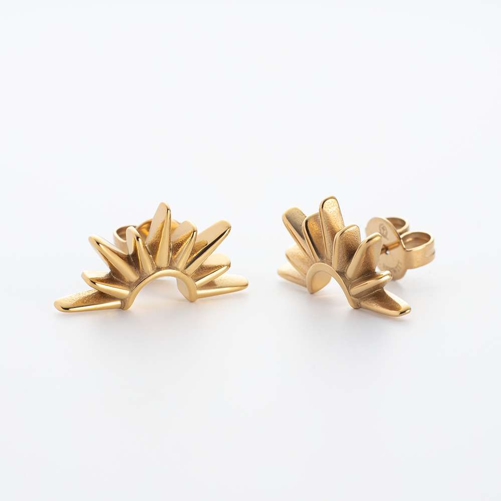 Aurora Halo Ohrring Gold