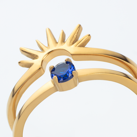 Bague Aurora Solar Duet Or