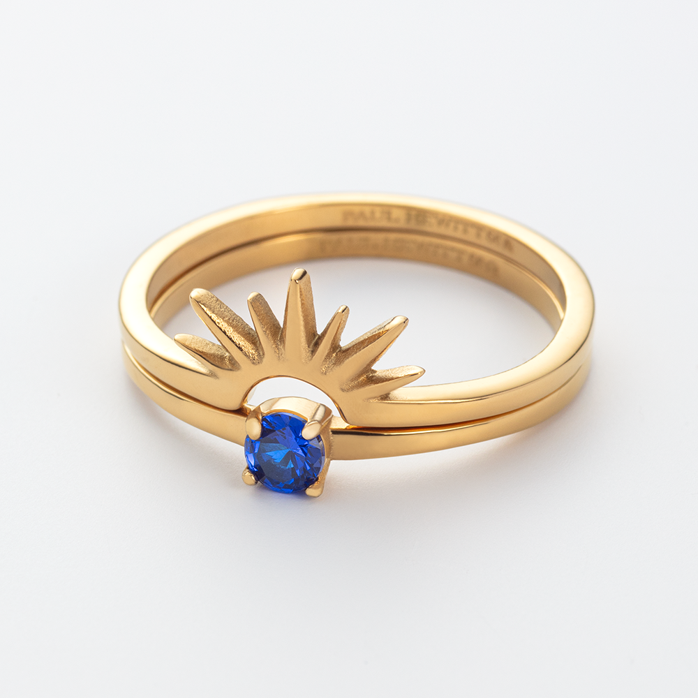 Aurora Solar Duet Ring Gold