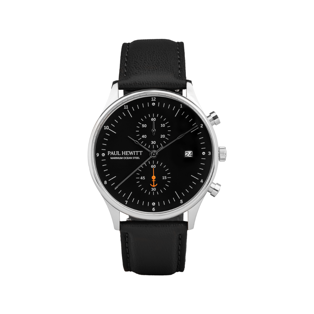 Paul Hewitt Chrono Quartz Leder black