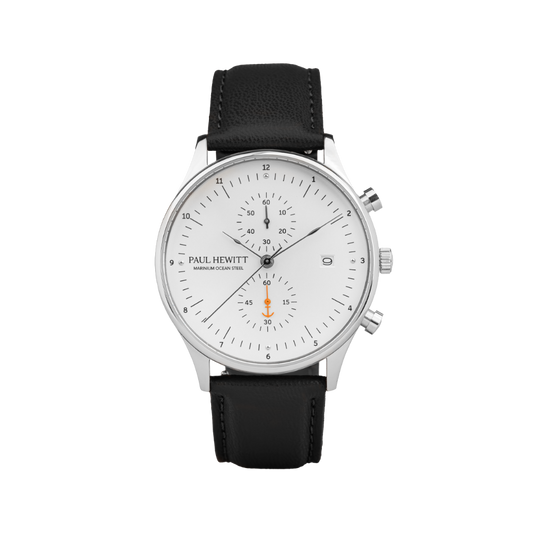 Chrono Quartz Cuir black