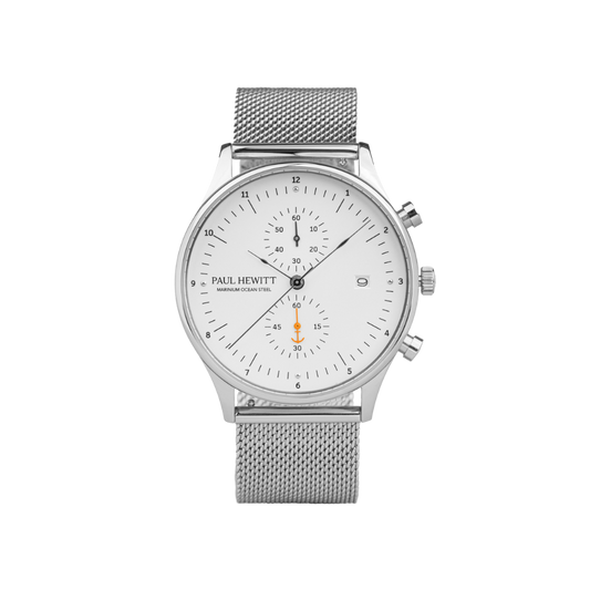 Chrono Quartz Mesh silver