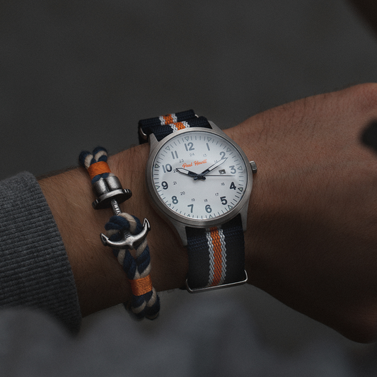 Captain's Field Watch Bleu Blanc Orange