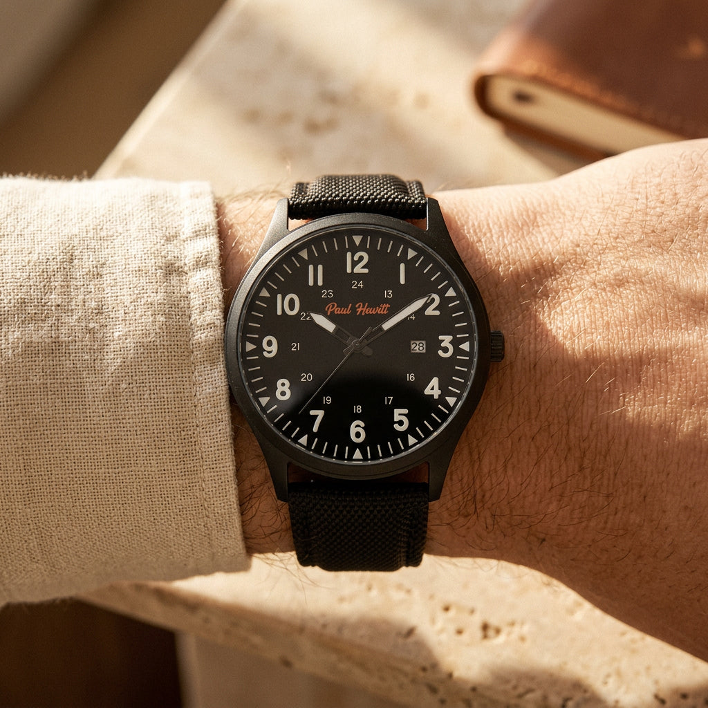Captain's Field Watch Midnight black – Paul Hewitt