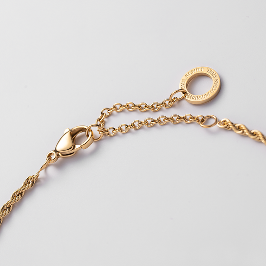 Rope Chain Armkette Gold