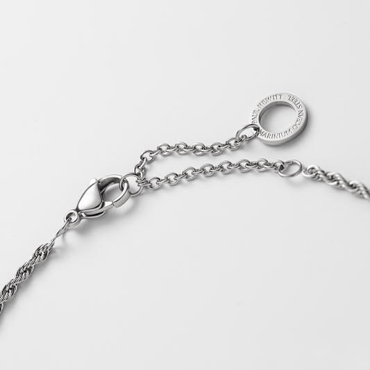 Rope Chain Necklace Silver