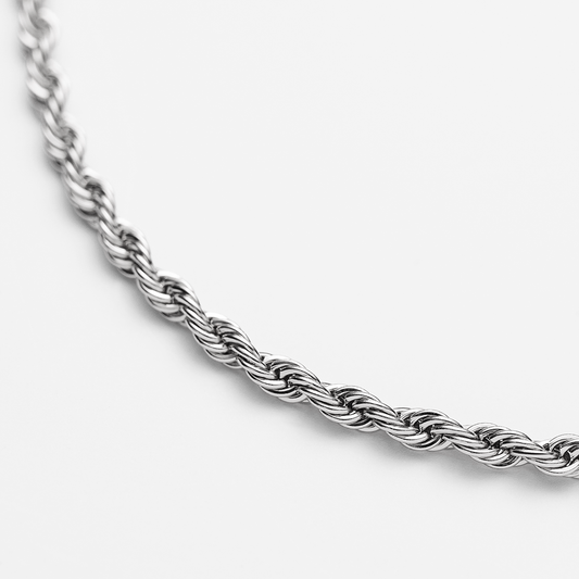 Collier Chaîne Corde Argent