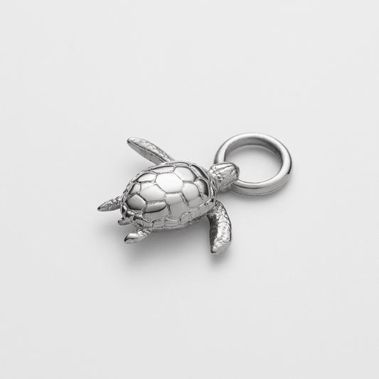 Turtle Charm Silver