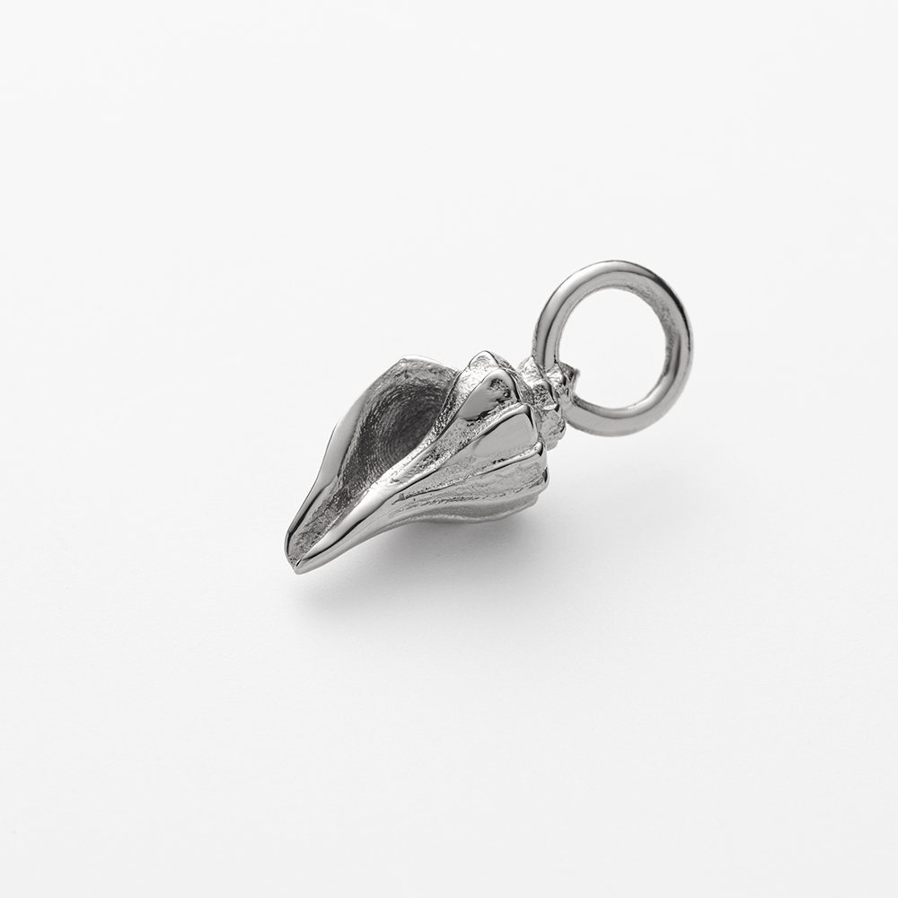 Sea Shell Charm Silber