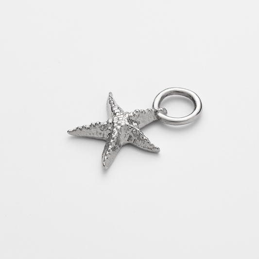 Set Starfish Charm und Halskette Silber