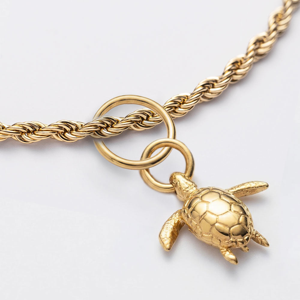 Turtle Collier Or