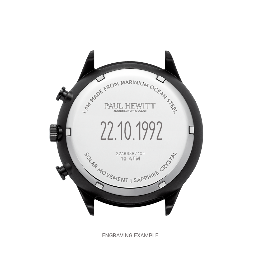 Chrono Uhr Schwarz Weiß