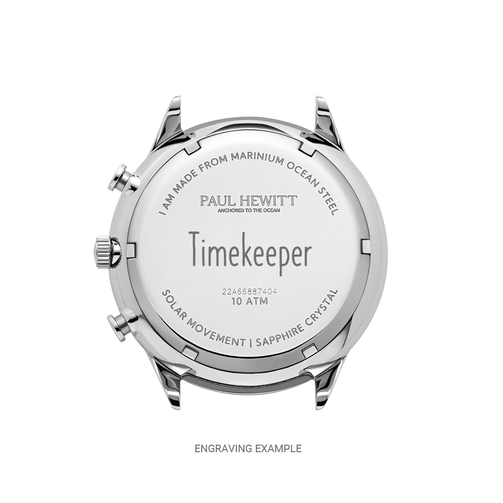 Chrono Uhr Silber Schwarz