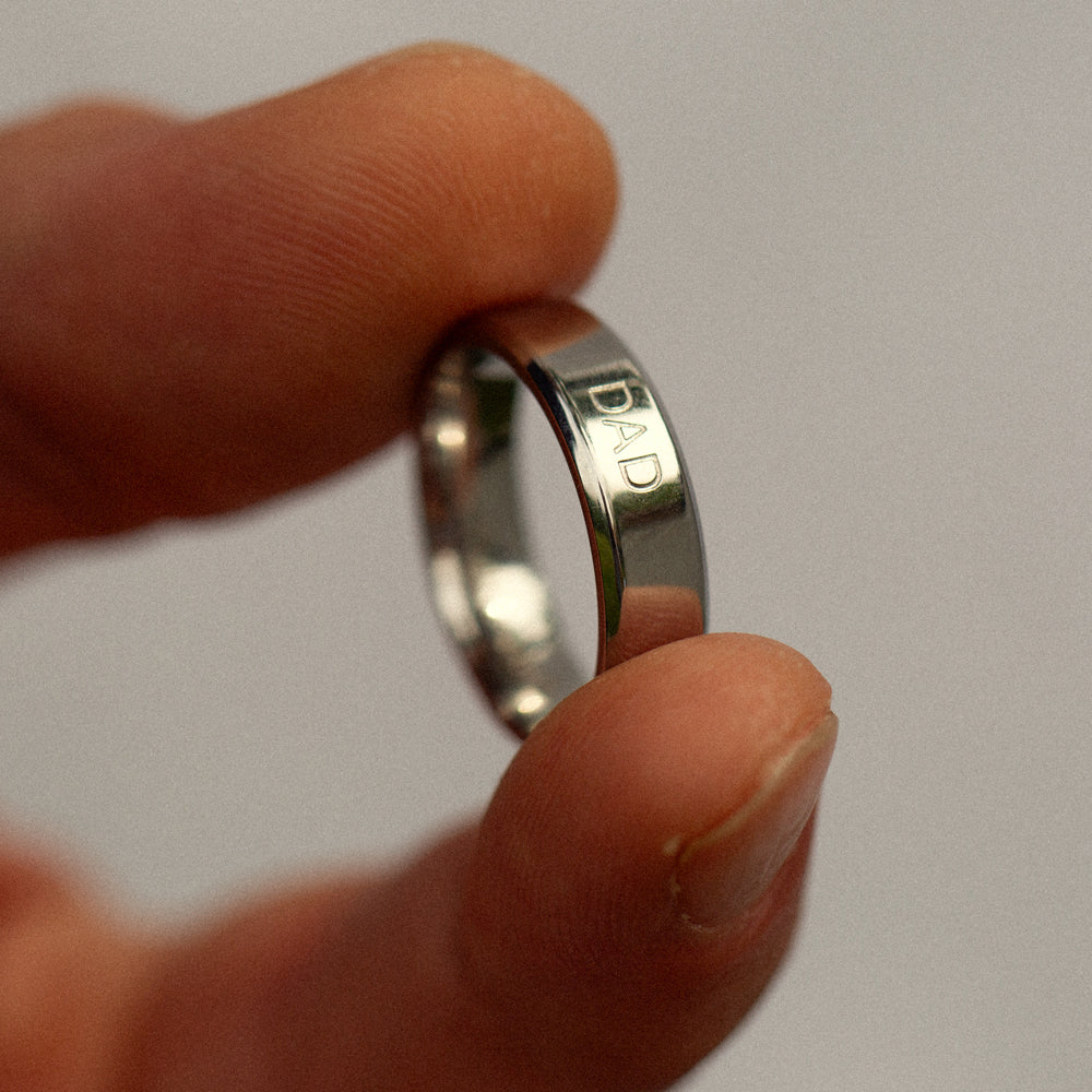 Dad Ring Silber