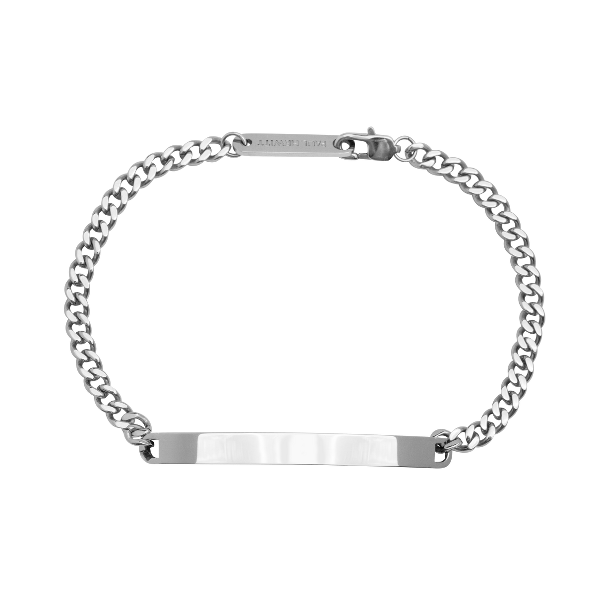Bracelet ID à graver argent