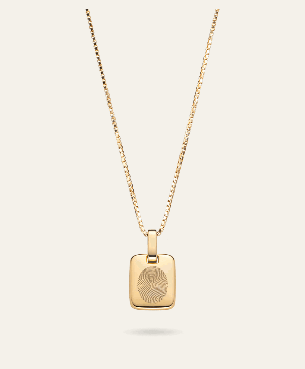Plate Necklace Gold