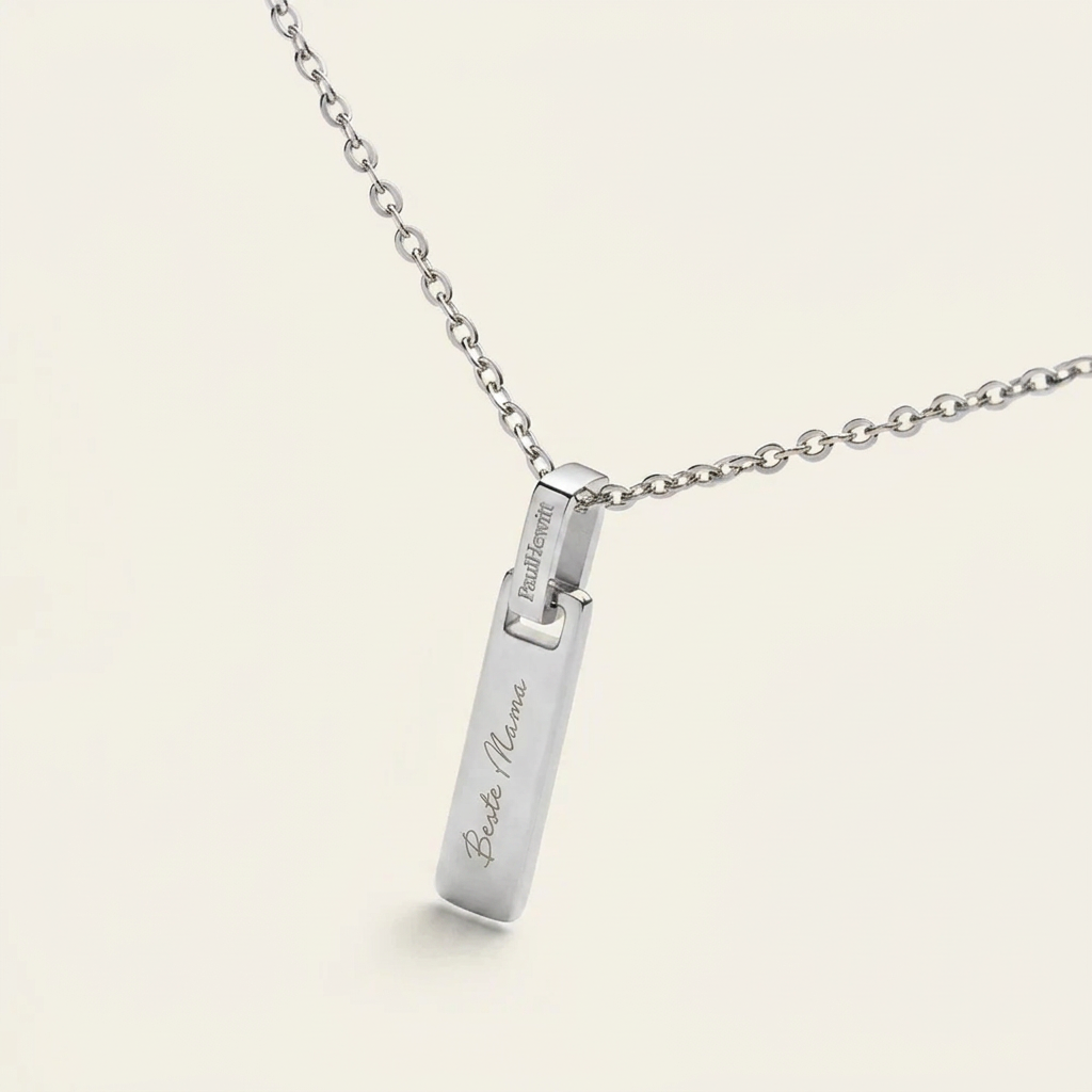 Bar Halskette Silber