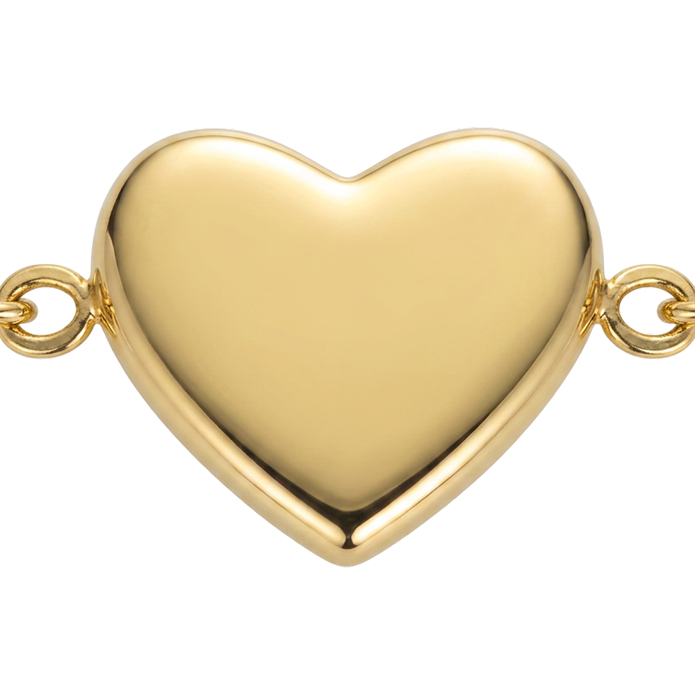 Bracelet Coeur Gravable Or
