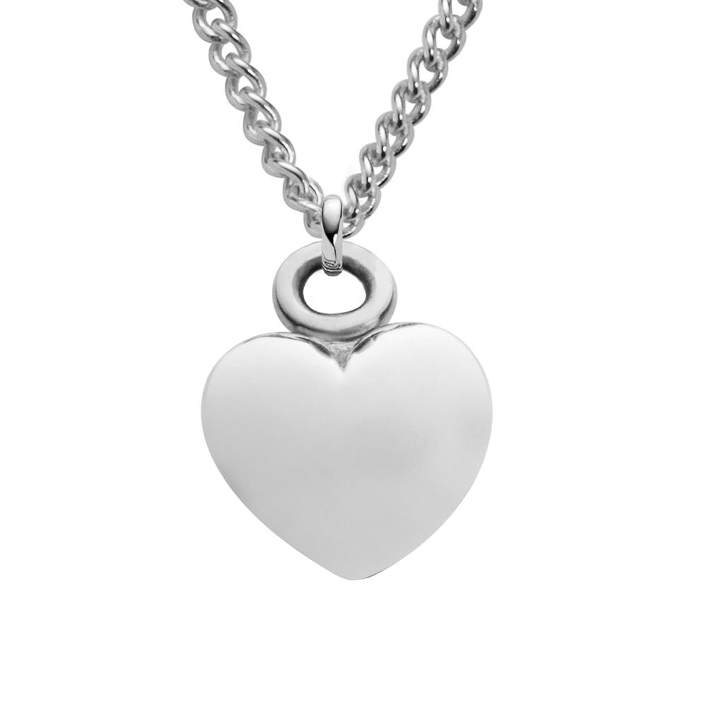 Ocean Heart Halskette Silber