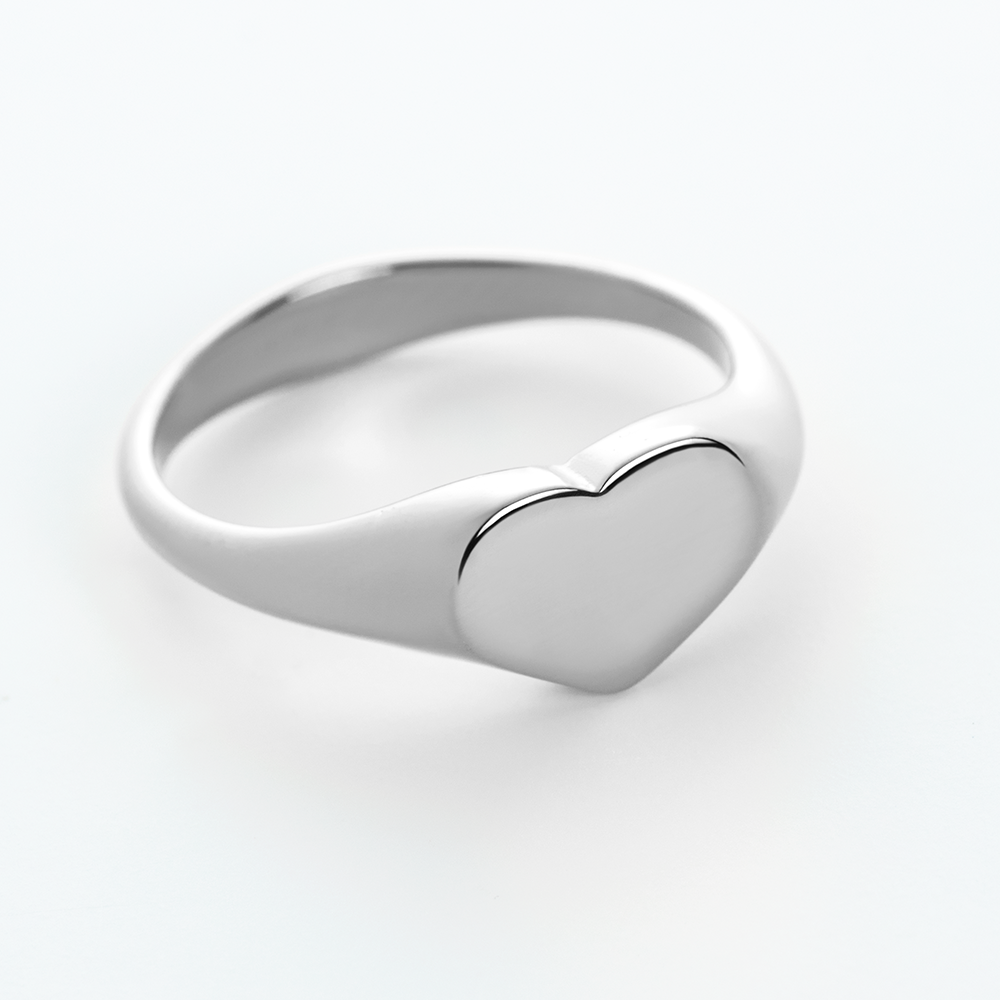 Heart Ring Silber