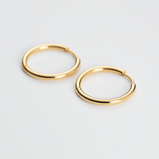 Hoops earring gold